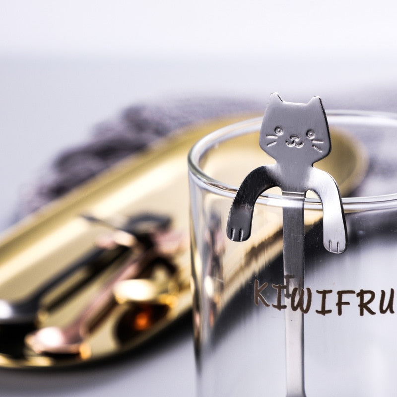 STAINLESS STEEL CAT TEASPOONS