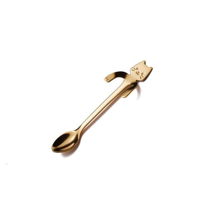 STAINLESS STEEL CAT TEASPOONS