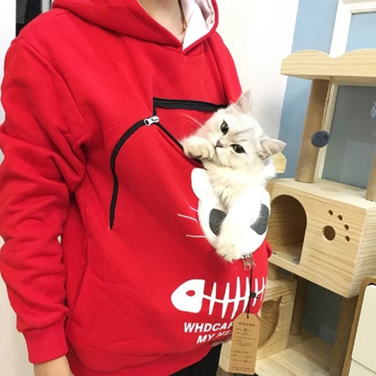 SWEATSHIRT CAT POUCH HOODIE