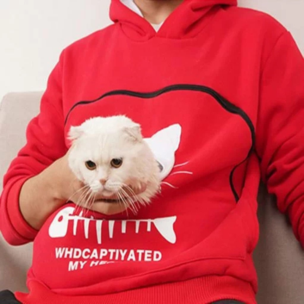 SWEATSHIRT CAT POUCH HOODIE