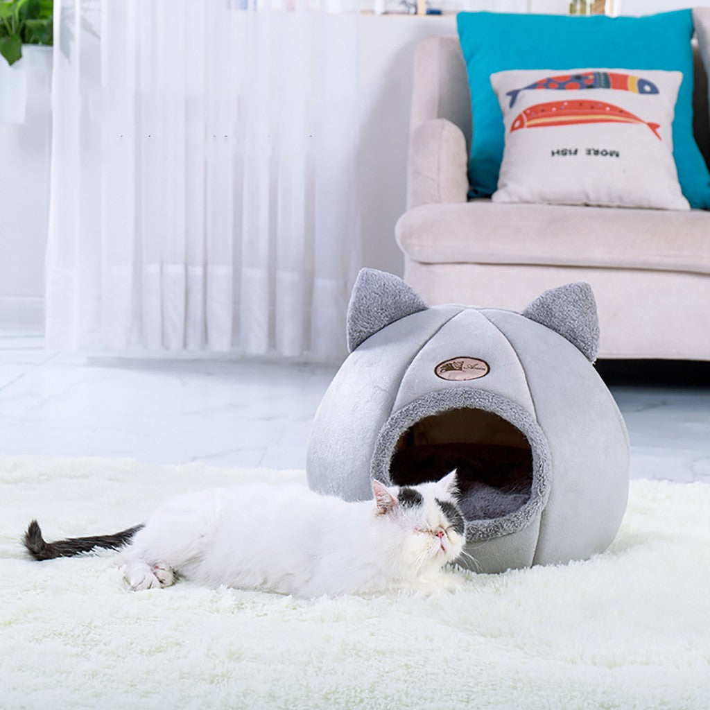 Pet Dog Cat Tent House Kennel Winter Warm