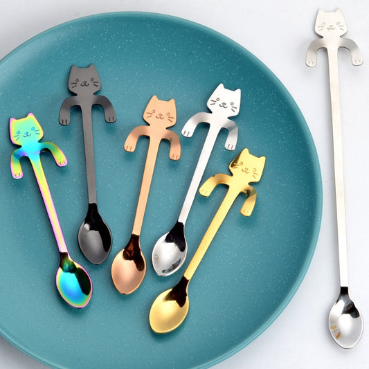 STAINLESS STEEL CAT TEASPOONS
