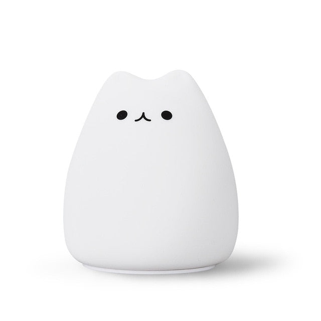 Cute Color Changing Cat Touch Lamp