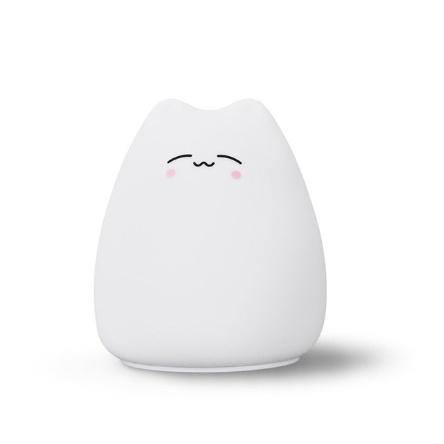 Cute Color Changing Cat Touch Lamp
