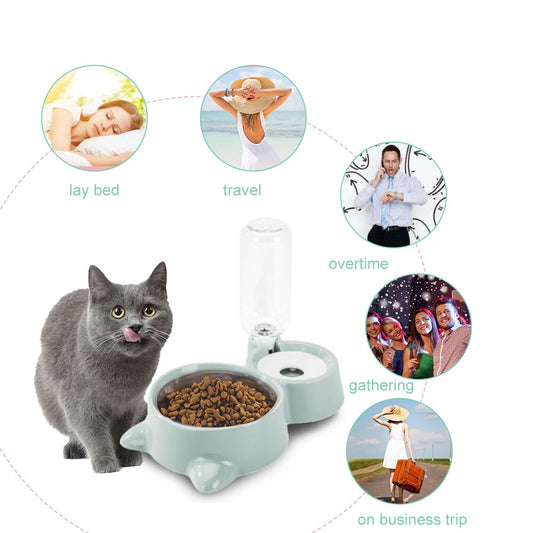 cats Water and Food Set